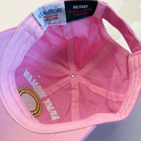 NEW! U.S. Warriors Pink U.S. Army Woman Retired Cap Adjustable Embroidered Hat - Picture 8 of 8